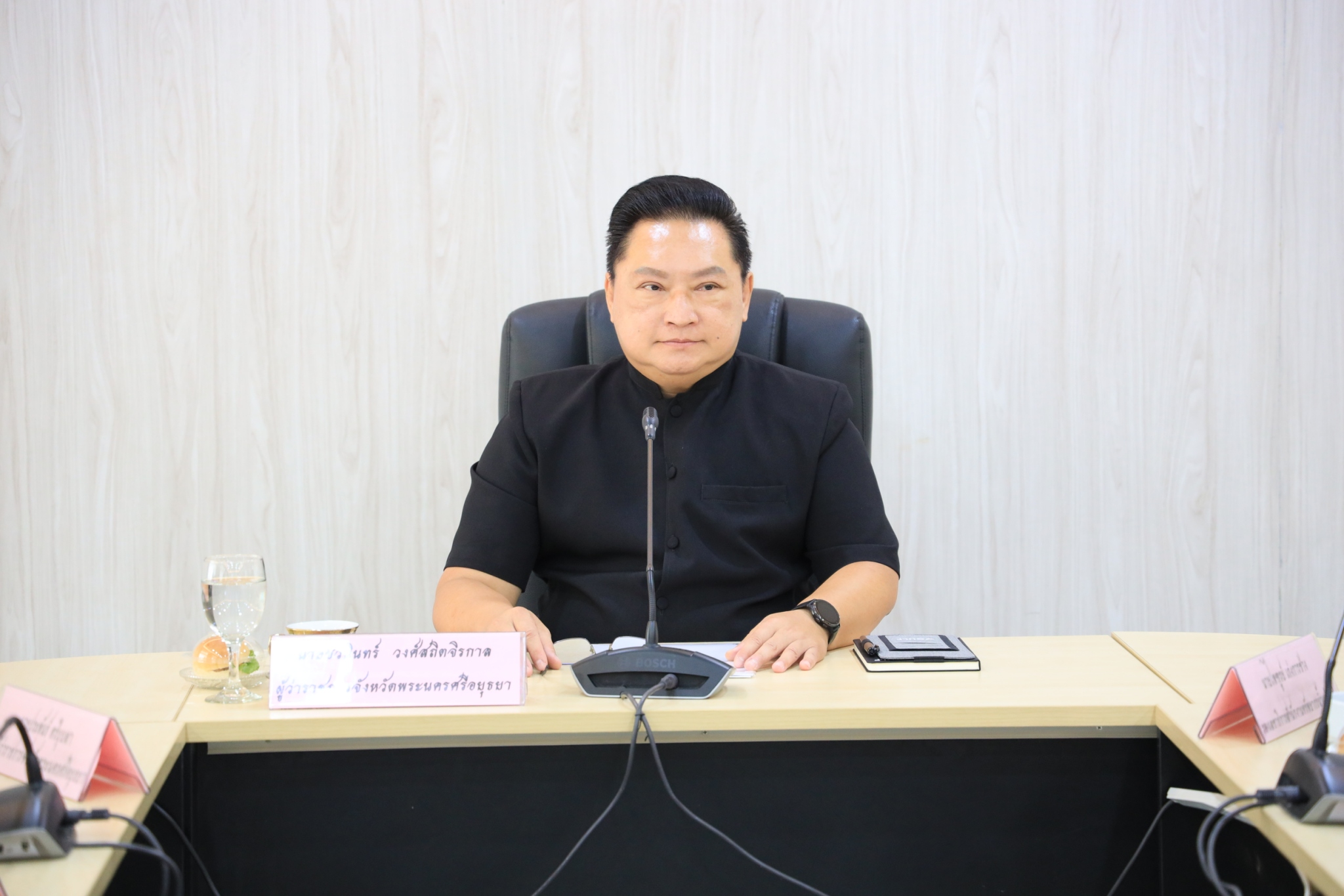 พระนครศรีอยุธยา ประชุมหารือเตรียมรับมือน้ำท่วมนอกคันกั้นน้ำ บางบาล&ndash;เสนา วางแนวทางป้องกันล่วงหน้าอย่างเป็นระบบ