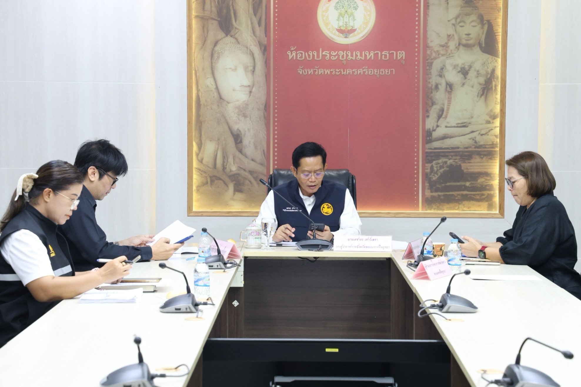 อยุธยา ร่วมประชุมวิเคราะห์สภาพอากาศ&ndash;คาดการณ์สถานการณ์น้ำลุ่มเจ้าพระยา เตรียมพร้อมรับมือพื้นที่เสี่ยง